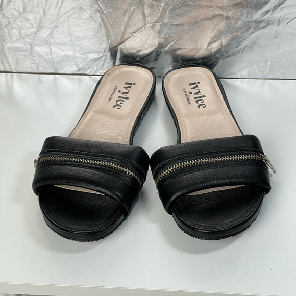 BN Ivy Lee Copenhagen Malone Leather Slides Size 38 - Picture 3 of 11